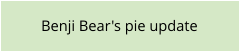 Benji Bear's pie update